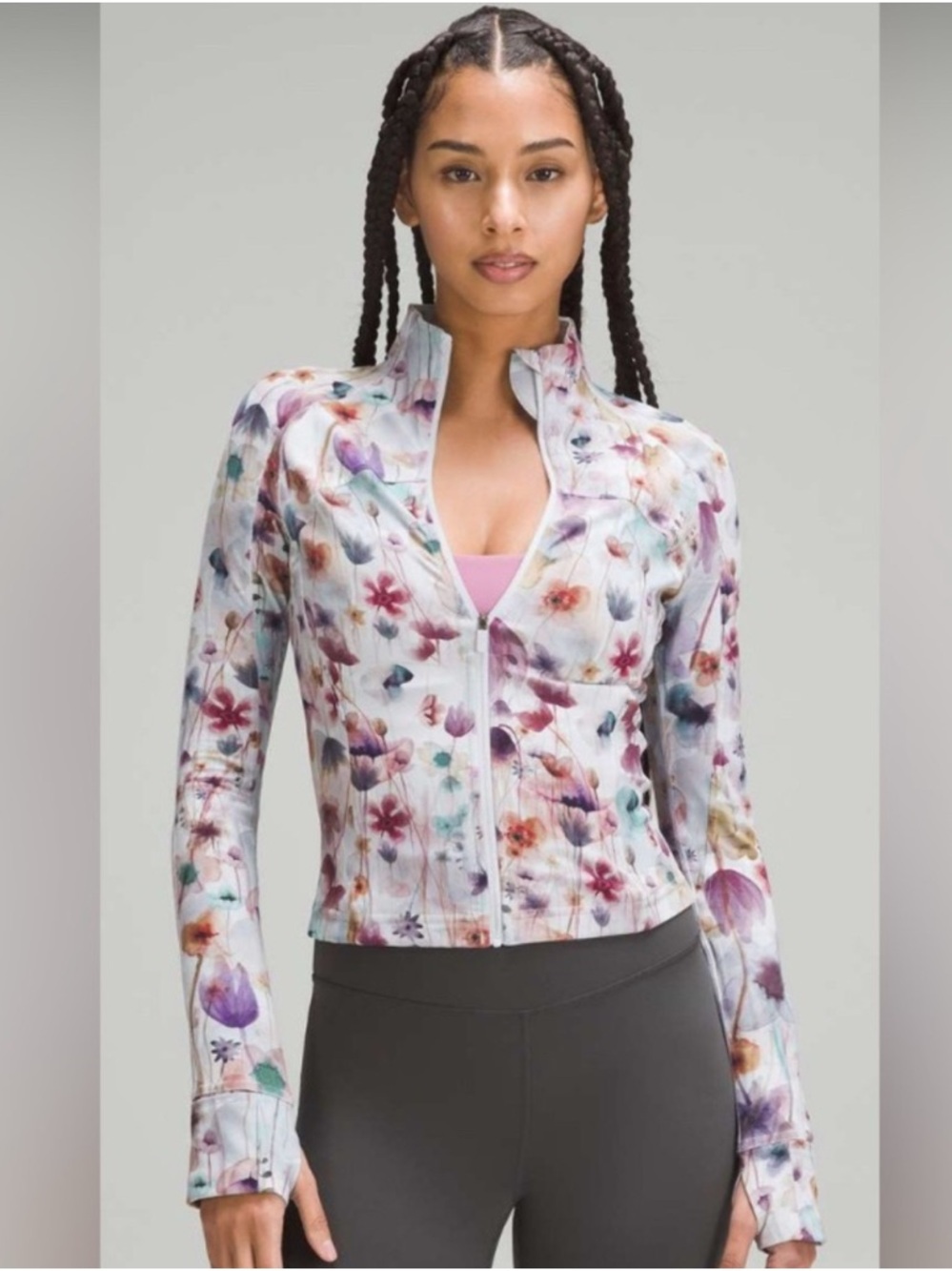 SET- Lululemon Cropped Define Jacket *Nulu & Shorts 
Mood Wash Floral Max Multi